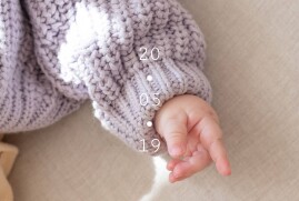 Baby Announcements Minimalist White