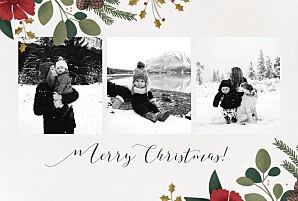 Christmas Cards Daphné landscape grey