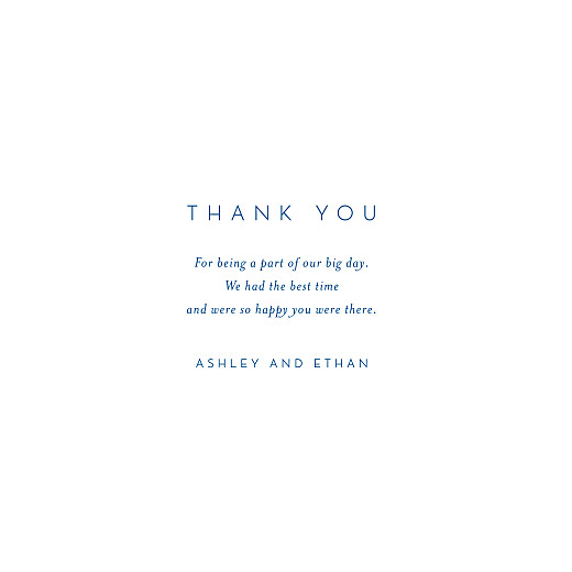 Wedding Thank You Cards Calligraphy (4 Pages) Blue - Page 3