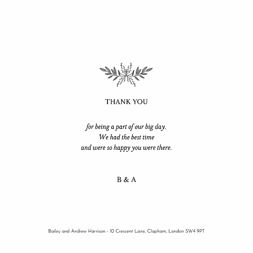 Wedding Thank You Cards Springs Eternal (Foil) White - Page 3