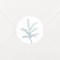 Wedding Envelope Stickers Hearts Aflutter Blue