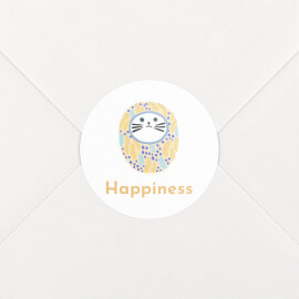 Baby Stickers Lucky Charm by Dodo Toucan Yellow