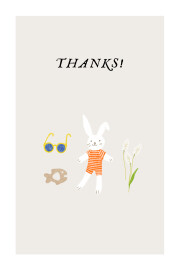 Baby Thank You Cards Petit Bateau x Rosemood Orange