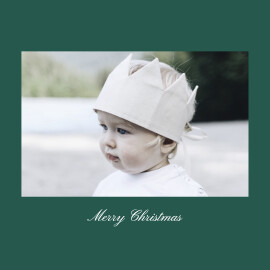 Christmas Cards Minimalist frame (Foil) square Green