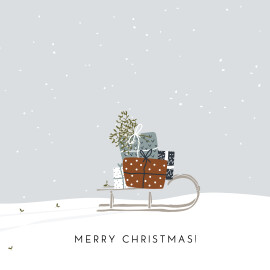 Christmas Cards Winter Gifts White