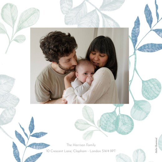 Baby Announcements Midnight Foliage Blue - Page 4