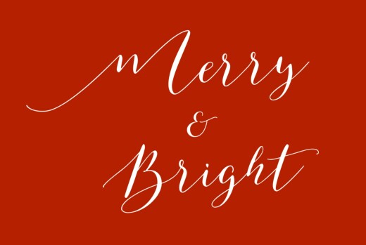 Christmas Cards Merry Merry Red - Front
