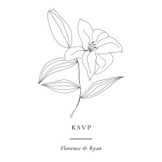 RSVP Cards Love Poems (Square) White