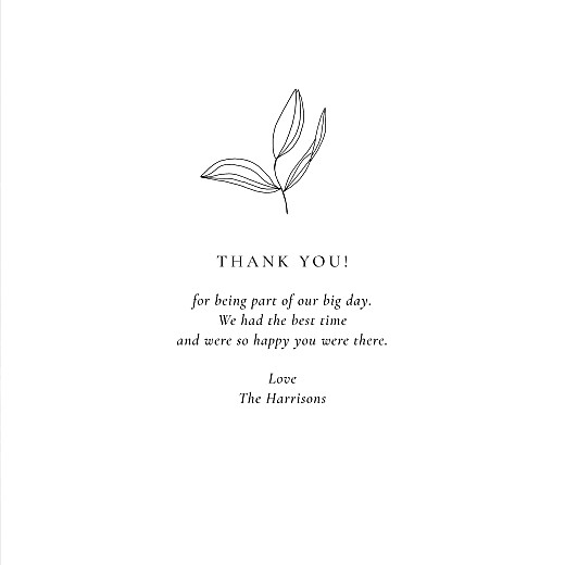 Wedding Thank You Cards Love Poems (4 Pages) White - Page 3