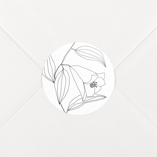 Wedding Envelope Stickers Love Poems White - View 1