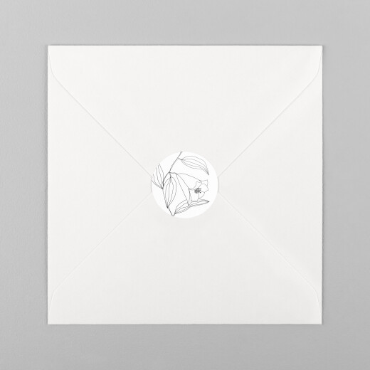 Wedding Envelope Stickers Love Poems White - View 2