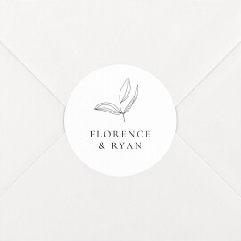 Wedding Envelope Stickers Love Poems White
