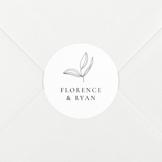 Wedding Envelope Stickers Love Poems White - View 1