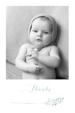 Baby Thank You Cards Country Meadow Green