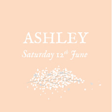 Christening Gift Tags Baby's Breath Pink
