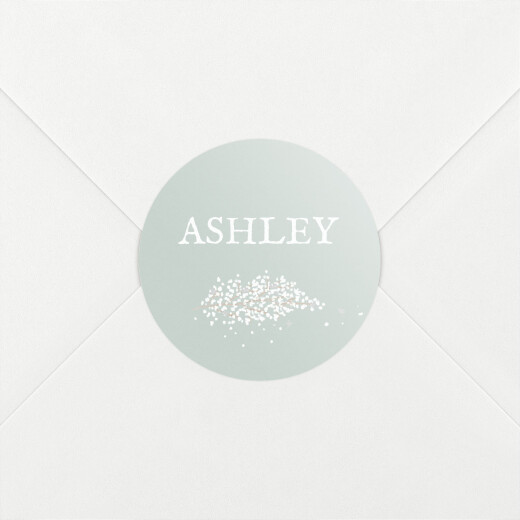 Christening Stickers Baby's Breath Green - View 1