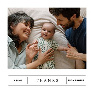 Baby Thank You Cards Breaking news (4 pages) white