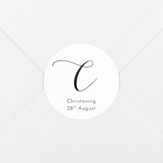Christening Stickers Tender Moments White