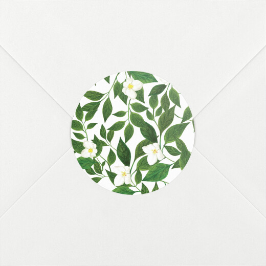 Wedding Envelope Stickers Love Grows White - View 1