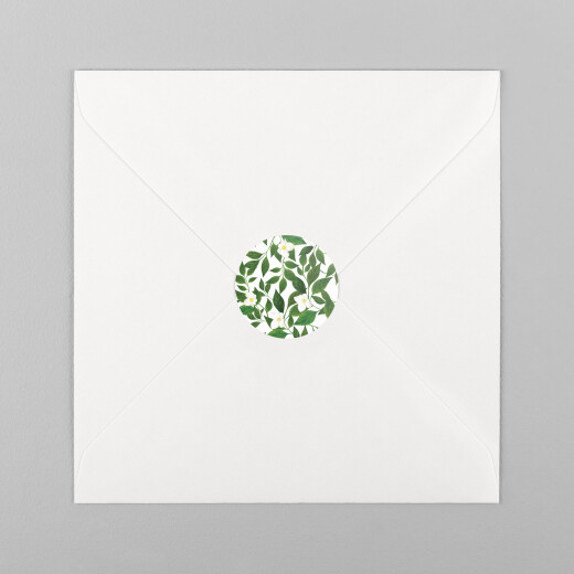 Wedding Envelope Stickers Love Grows White - View 2
