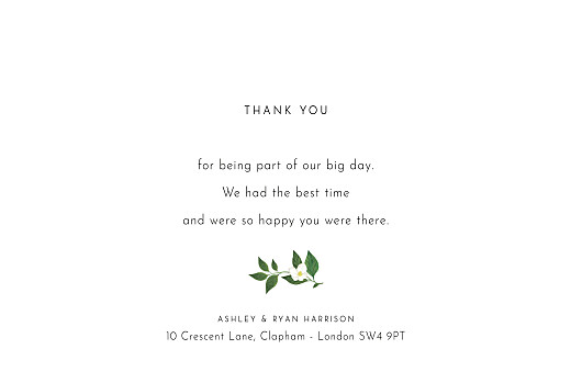 Wedding Thank You Cards Love Grows White - Page 3
