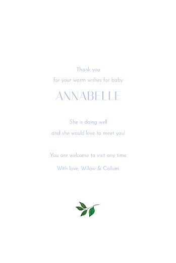 Baby Thank You Cards Love Grows Yellow Blue - Page 3
