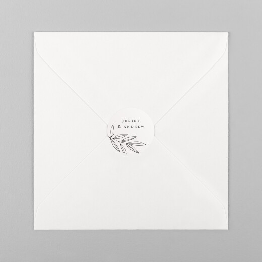 Wedding Envelope Stickers Budding Branch Beige - View 2