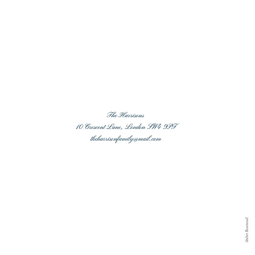 Wedding Thank You Cards Minimalist frame (Foil) White - Page 4