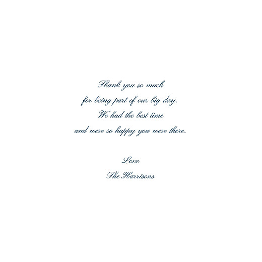Wedding Thank You Cards Minimalist frame (Foil) White - Page 3