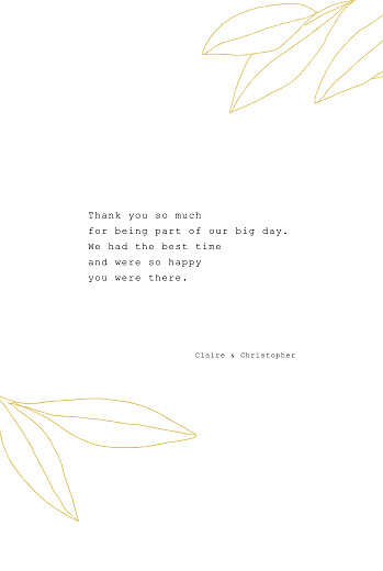 Wedding Thank You Cards Season (4 Pages) Yellow - Page 3