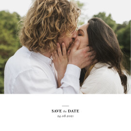 Save The Dates Ever After White