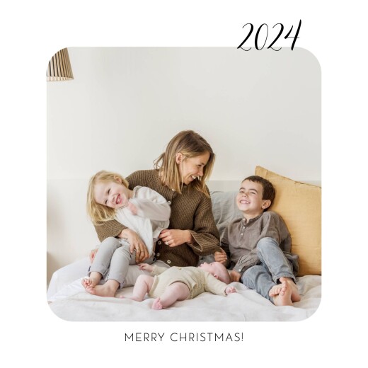 Christmas Cards Tender Moments White - Front