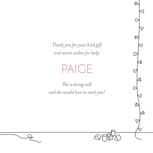 Baby Thank You Cards My Little Room White - Page 3