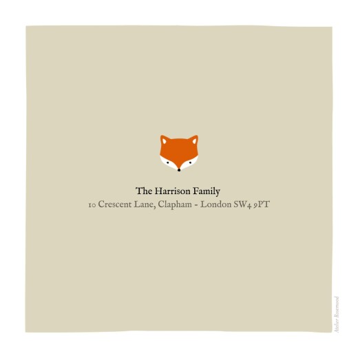 Baby Announcements Little Fox (Square) Beige - Page 4
