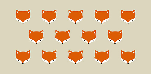 Christening Place Cards Little Fox Beige - Page 2
