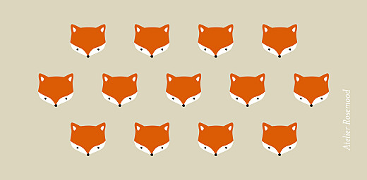 Christening Place Cards Little Fox Beige - Page 3