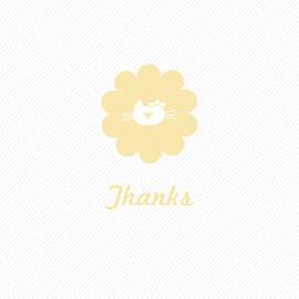 Baby Thank You Cards Kittens Yellow