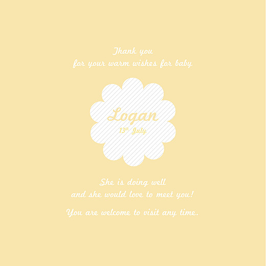 Baby Thank You Cards Kittens Yellow - Page 3