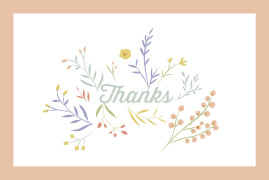 Baby Thank You Cards Summer Breeze Apricot