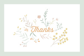 Baby Thank You Cards Summer Breeze Green