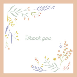 Baby Thank You Cards Summer Breeze (4 Pages) Orange