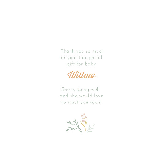 Baby Thank You Cards Summer Breeze (4 Pages) Green - Page 3