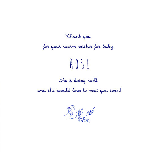 Baby Thank You Cards Pleasant Pastures (4 pages) Blue - Page 3