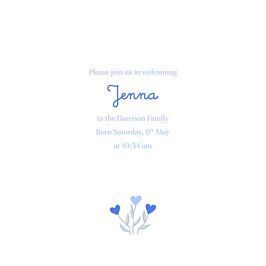 Baby Announcements Love Blossoms Blue - Page 3