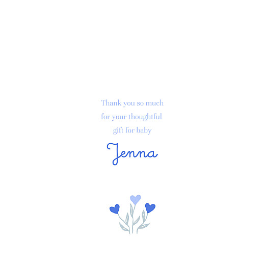 Baby Thank You Cards Love Blossoms (4 Pages) Blue - Page 3