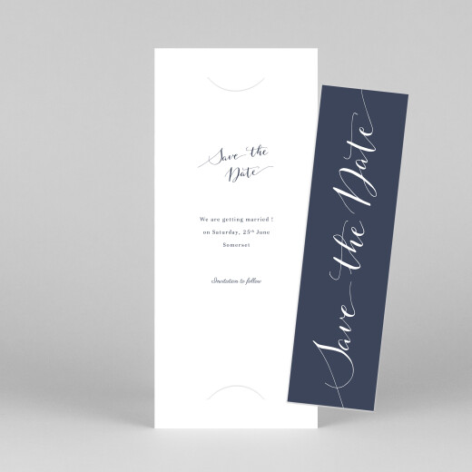 Save The Dates Swing (Bookmark) Navy Blue - View 1