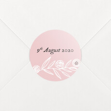 Baby Stickers Rustic Floral Pink