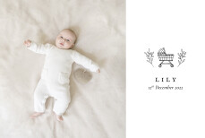 Baby Announcements Favourite Things White