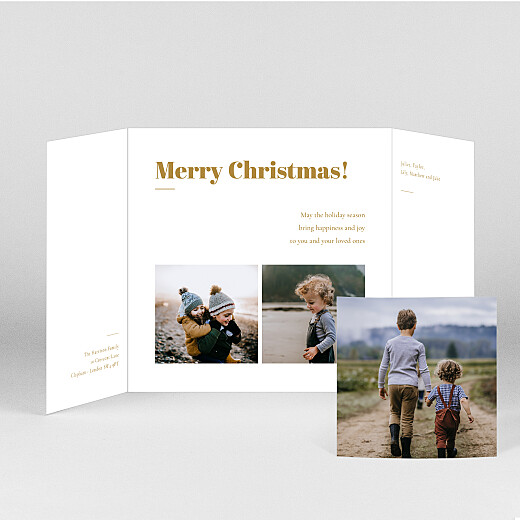Christmas Cards Timeless (Gatefold) Yellow - View 2