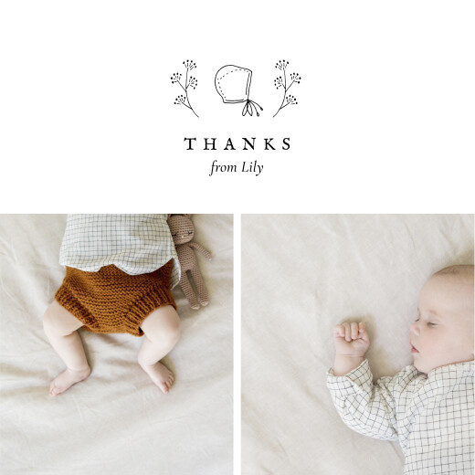 Baby Thank You Cards Favourite Things (4 Pages) White - Page 1